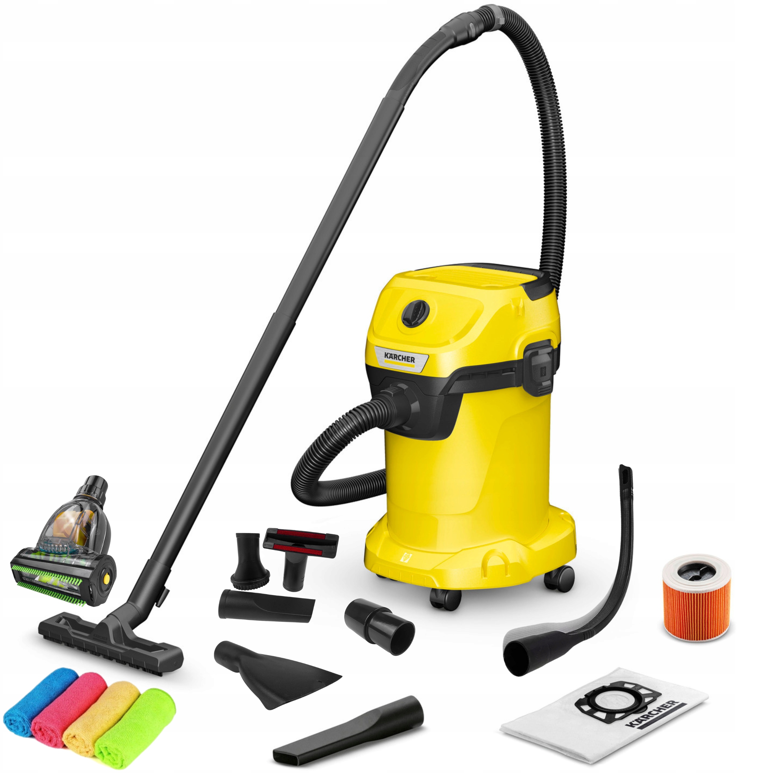 Priemyselný vysávač Kärcher WD3 1000 W + 6 ďalších produktov